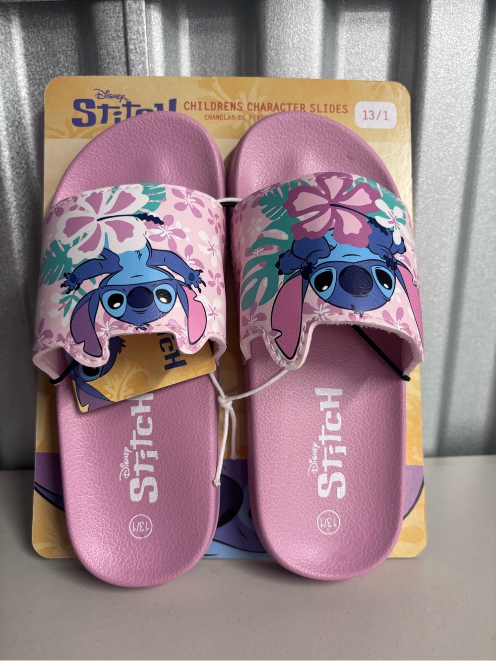 Disney Stitch Pink Kids' Slide Sandals